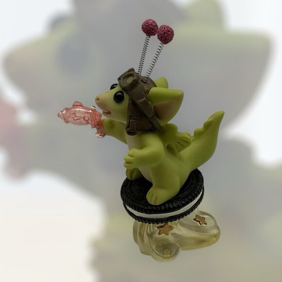 Pocket Dragon "Commander Cookie" Figurine Handcrafted by Real Musgrove Vintage - Picture 15 of 15